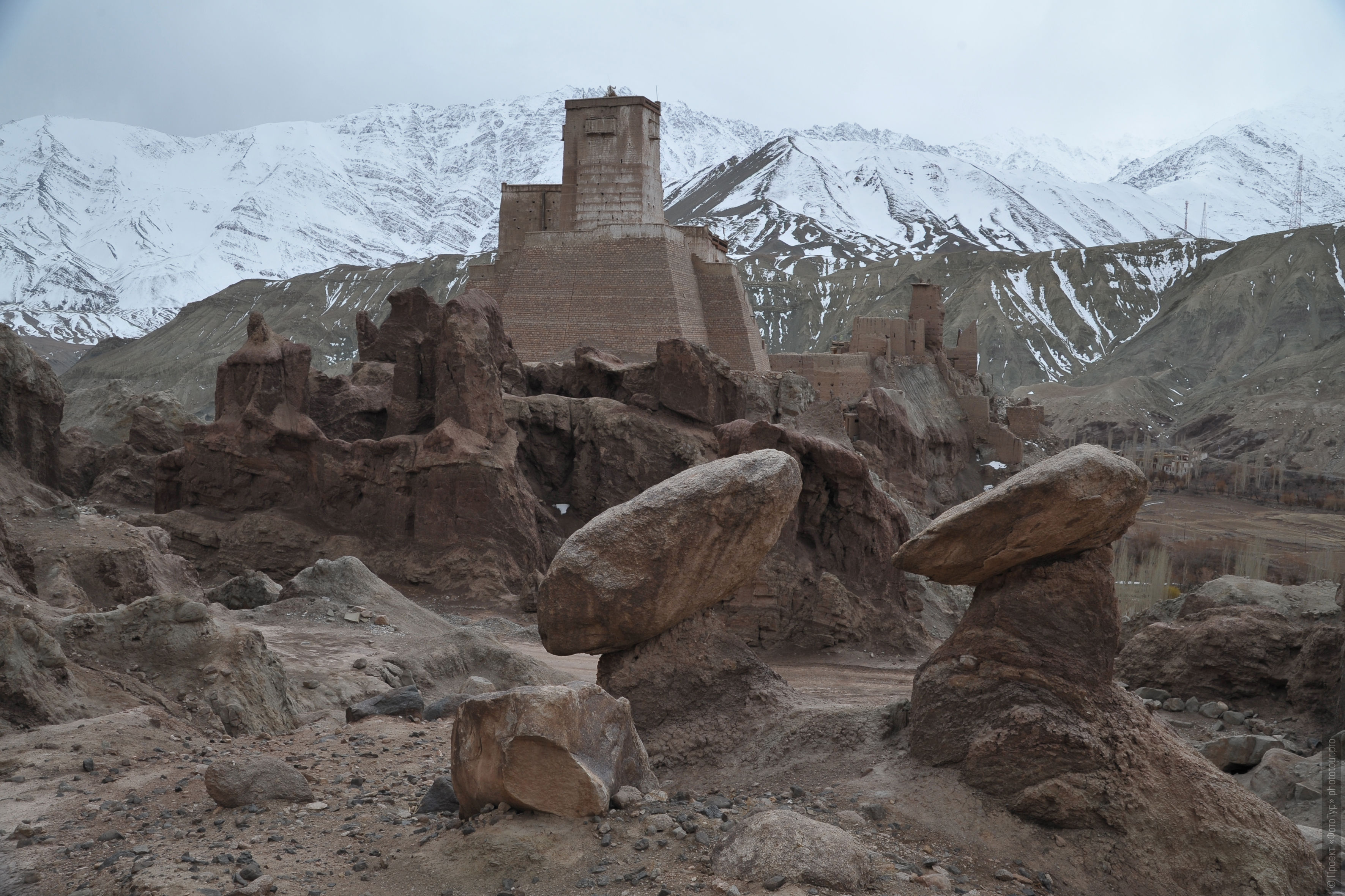 Buddhist monastery of Basgo Gonpa. Photo tour to Tibet for the Winter Mysteries in Ladakh, Stok and Matho monasteries, 01.03. - 03/10/2020