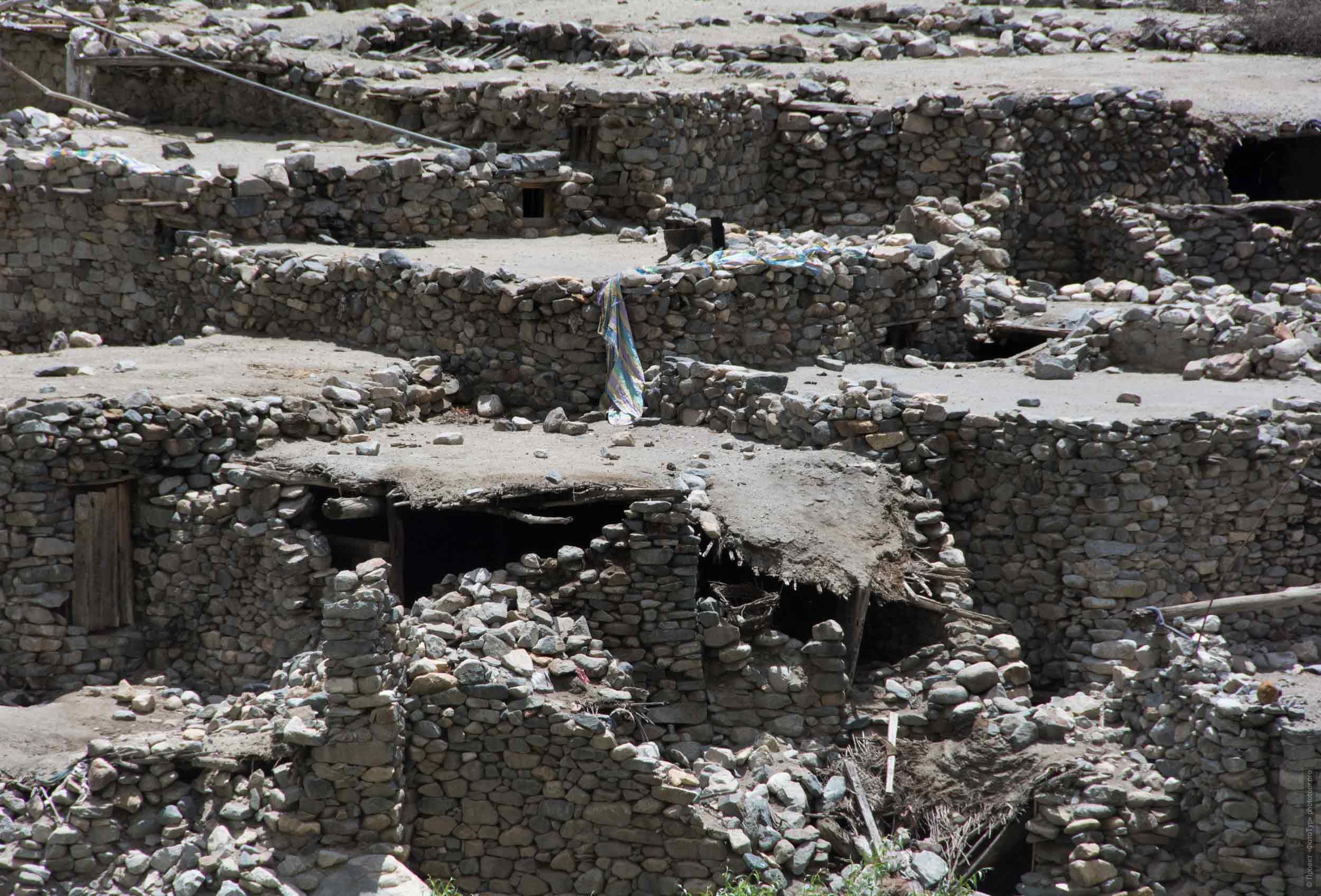 Stone houses of the village of Hanu Ekma, Ladakh womens tour, August 31 - September 14, 2019.