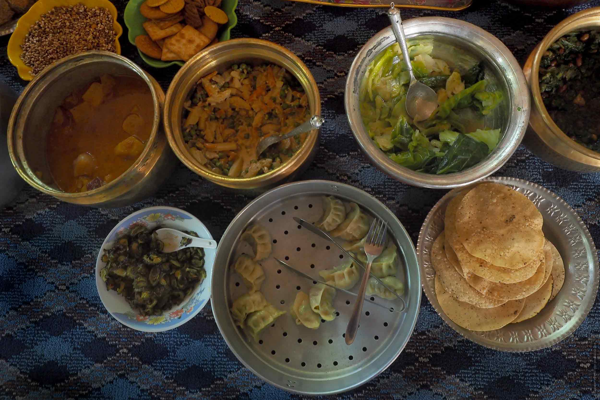 Ladakhan cuisine, Ladakh womens tour, August 31 - September 14, 2019.