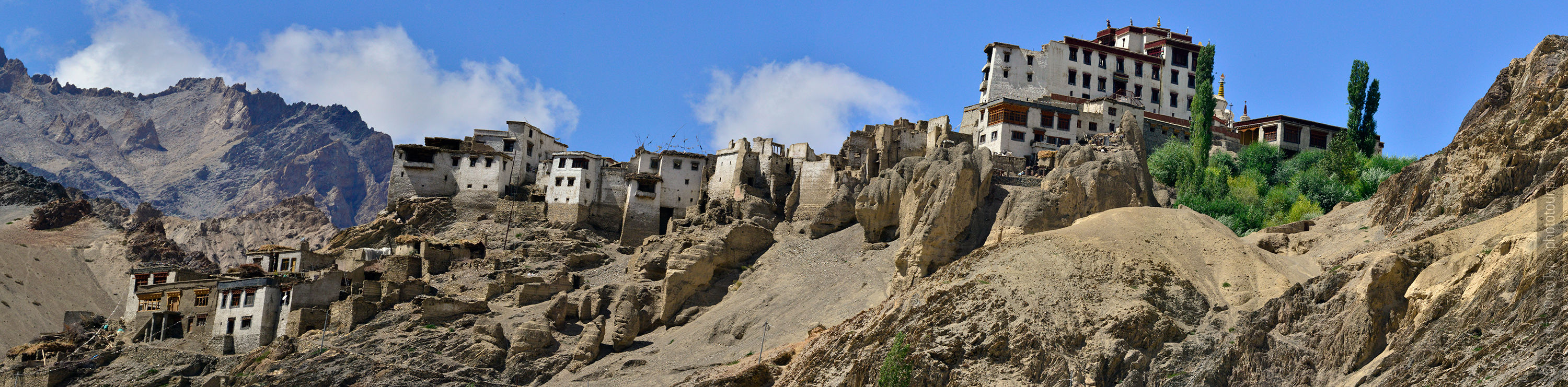 Bon Monastery Lamayuru Gonpa. Tour for artists in Tibet: Watercolor-1: Watercolor painting in Ladakh with Pavel Pugachev, 04.08. - 13.08. 2019.