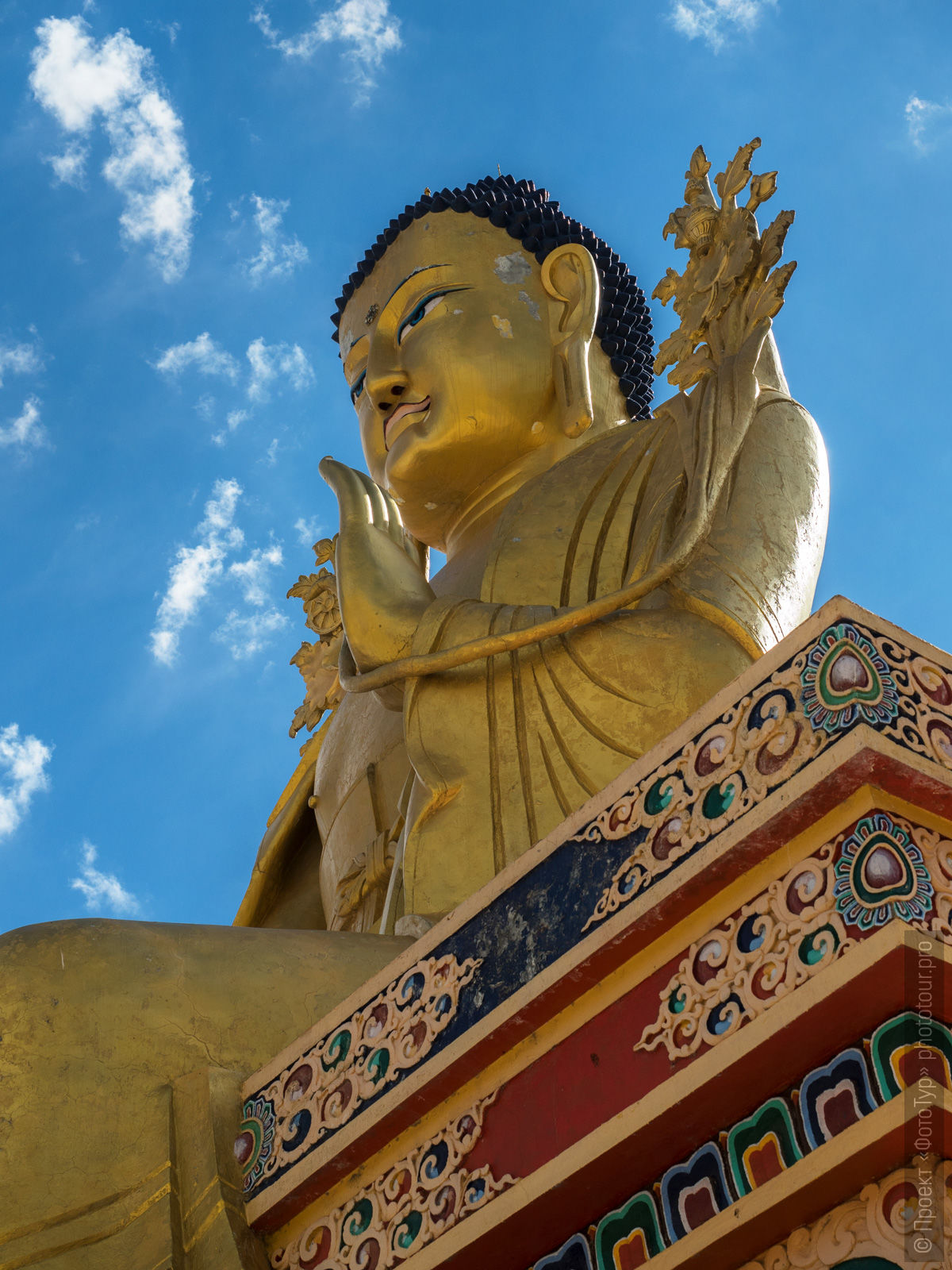 Statue of Buddha Matreya in Likir Monastery. Photo tour to Tibet for the Winter Mysteries in Ladakh, Stok and Matho monasteries, 01.03. - 03/10/2020