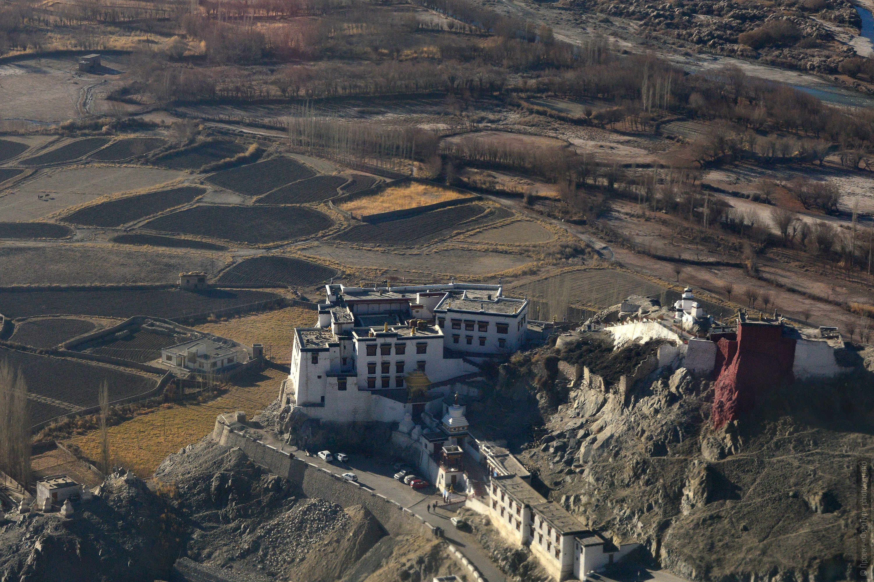 Buddhist monastery Spituk (Petub) Gonpa. Phototour Incredible Himalayas-2: Tsam dance at Tiksei monastery + Tso Moriri lake, Ladakh, Tibet, 11.11.-20.11.2020.