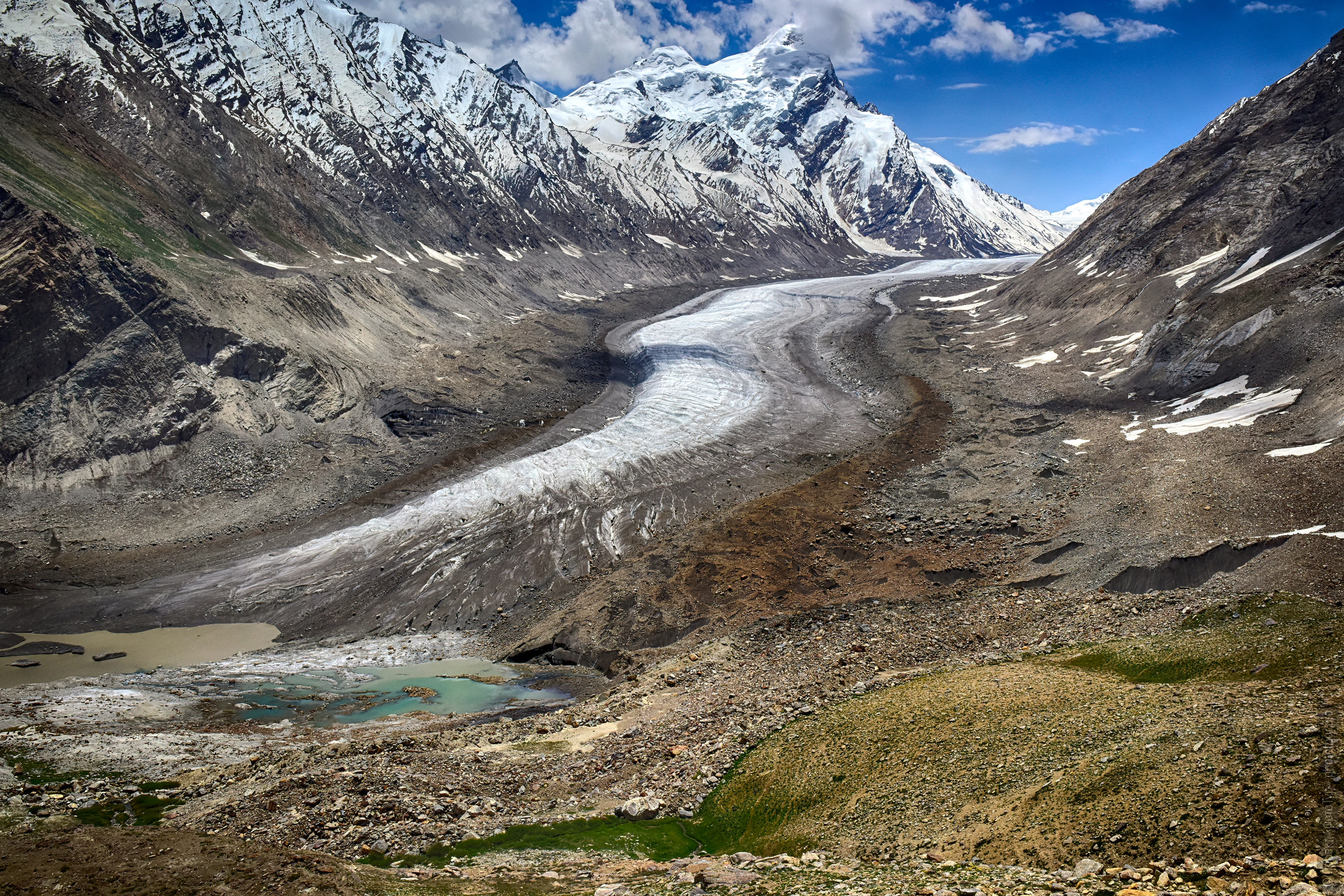 Glacier Drag-Drock Gletcher. Budget photo tour Legends of Tibet: Zanskar, 30.08. - 09.09.2025.